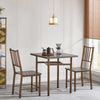Dining Set For 2, Square Wooden Dining Table With 4 Legs